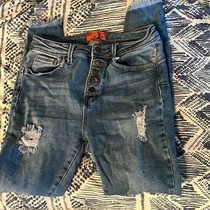 Wax Jean Butt, I Love You! ripped skinny jeans